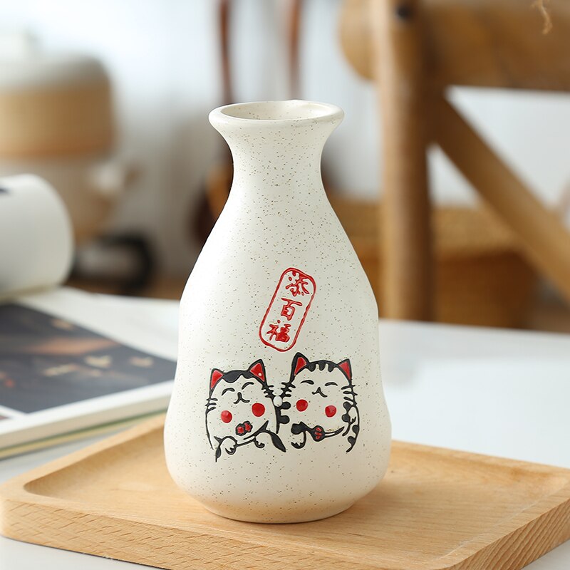 Japansk sake distribution vinkanna spritvärmare hushåll keramik varm flaska barware flagga liten stoup enkel gryta: 1