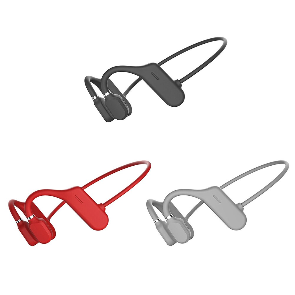 Bluetooth Bone Conduction Headphone Stereo Handsfree Music Wireless Headset with Microphone for Cycling Outdoor Sport