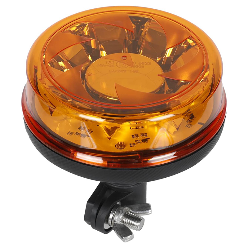Yuanjoy 12/24 V LED-Blitzleuchte, magnetische Notfall-Sicherheitswarnleuchten für Anhänger, gelbe Verkehrsanzeigeleuchten: Kristallblau