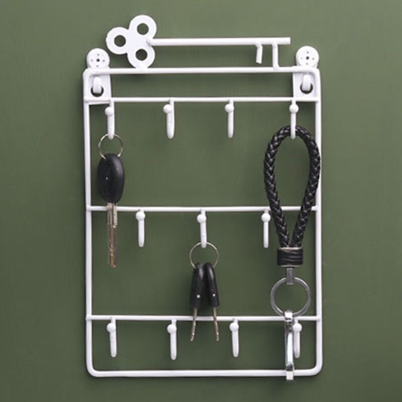 Ganchos criativos sundries rack de armazenamento decoração da parede do agregado familiar pendurado prateleira chave cabide porta decoração hookss arte artesanato