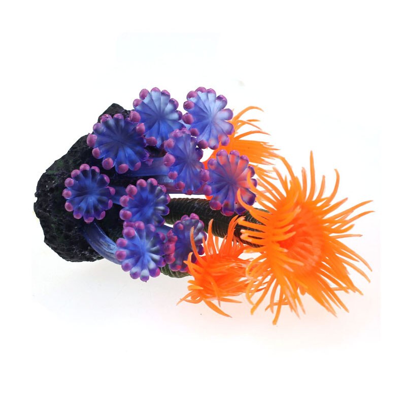 Decoraciones de peces de acuario hogar suave resina Artificial Coral pecera acuario encantadora Decoración