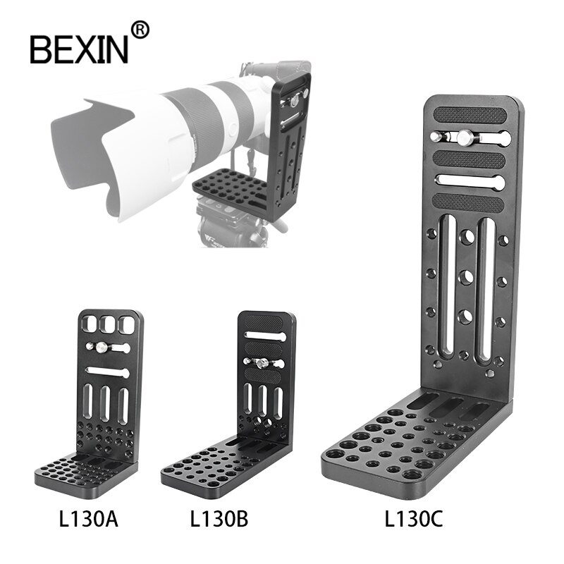 Dslr stand stabilizer quick disconnect L-plate camera video l plate universal l mount plate screw hole fixing for camera video