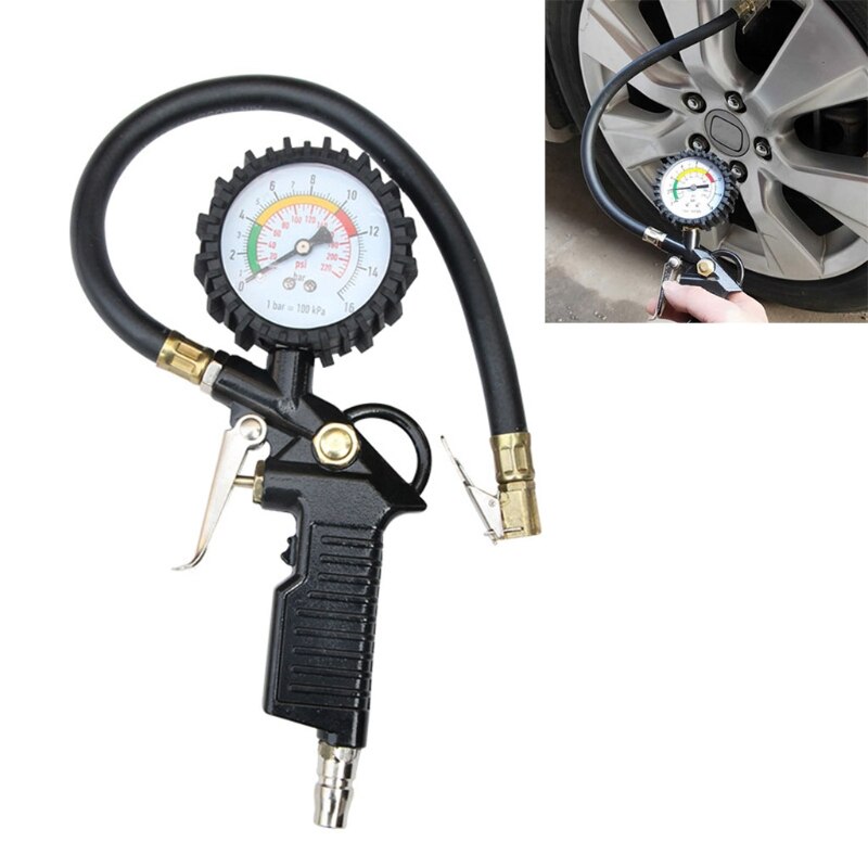 Car Auto Tire Pressure Gauge Precise Tire Air Gauge Inflator Tool Car Tyre Meter Tester Vehicle Tire Inflator