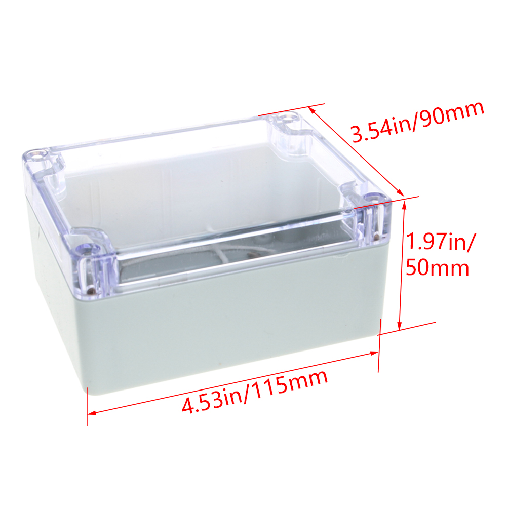 18/HT-8/HT5 Way clear Waterproof Plastic Junction Enclosure Box Electronic Housing Instrument Case Project Switching Power: IP65 110x90x55mm