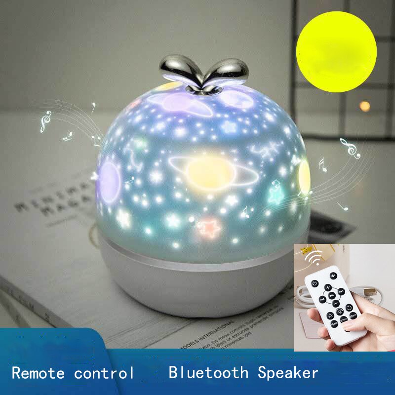 Star Night Light Projector Constellation Night Lamp Bedroom Nightlight Kids Baby Children Room Light Bluetooth Speaker Music: B Bluetooth speaker