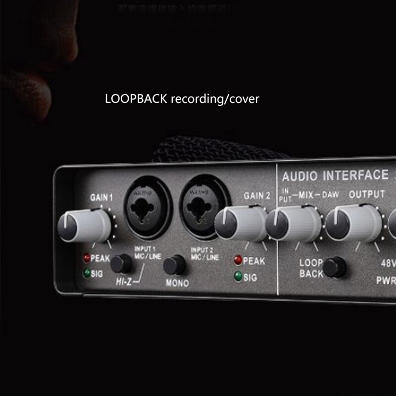 Sound Card Hi-Z Preamplification Converters With A Resolution Of 24 Bits / 192Khz Sound Card For Pc