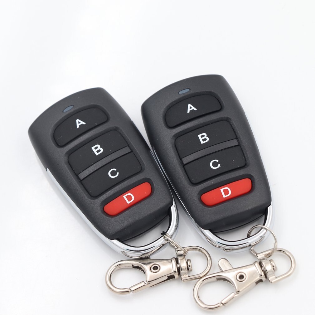 Cópia de controle remoto 433.92mhz, duplicador de clonagem sem fio 4 teclas universal punho garagem portão elétrico chave