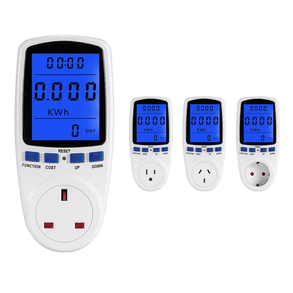 Energie Monitor Euro Plug Power Meter Socket Lcd Power Usage Monitor Metering Smart Socket Meter Lcd Power Usage Monitor