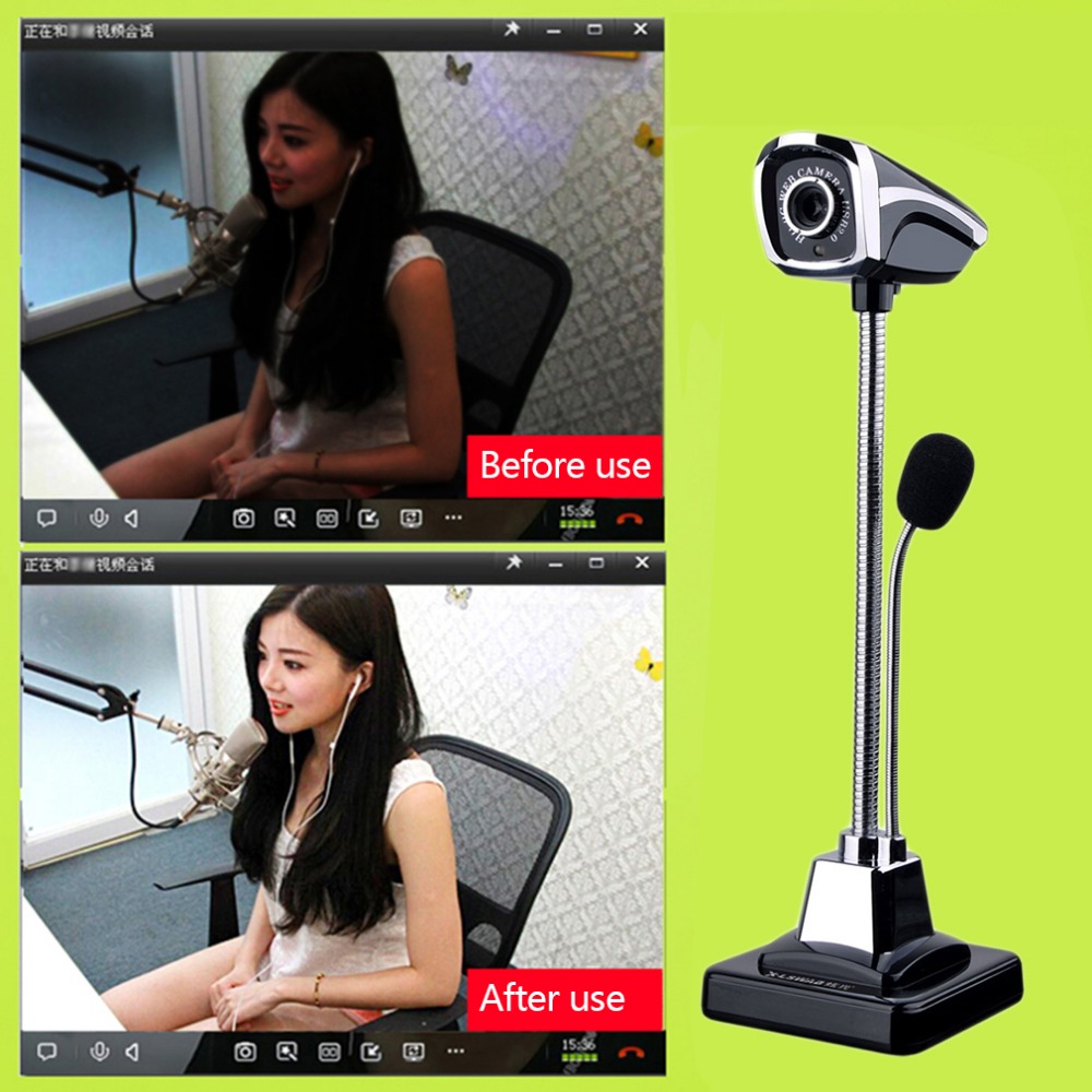 M800 USB 2.0 Wired Web Camera With Mic PC Laptop 12 Million Pixel Video Camera Adjustable Night Vision Web cam With Microphone