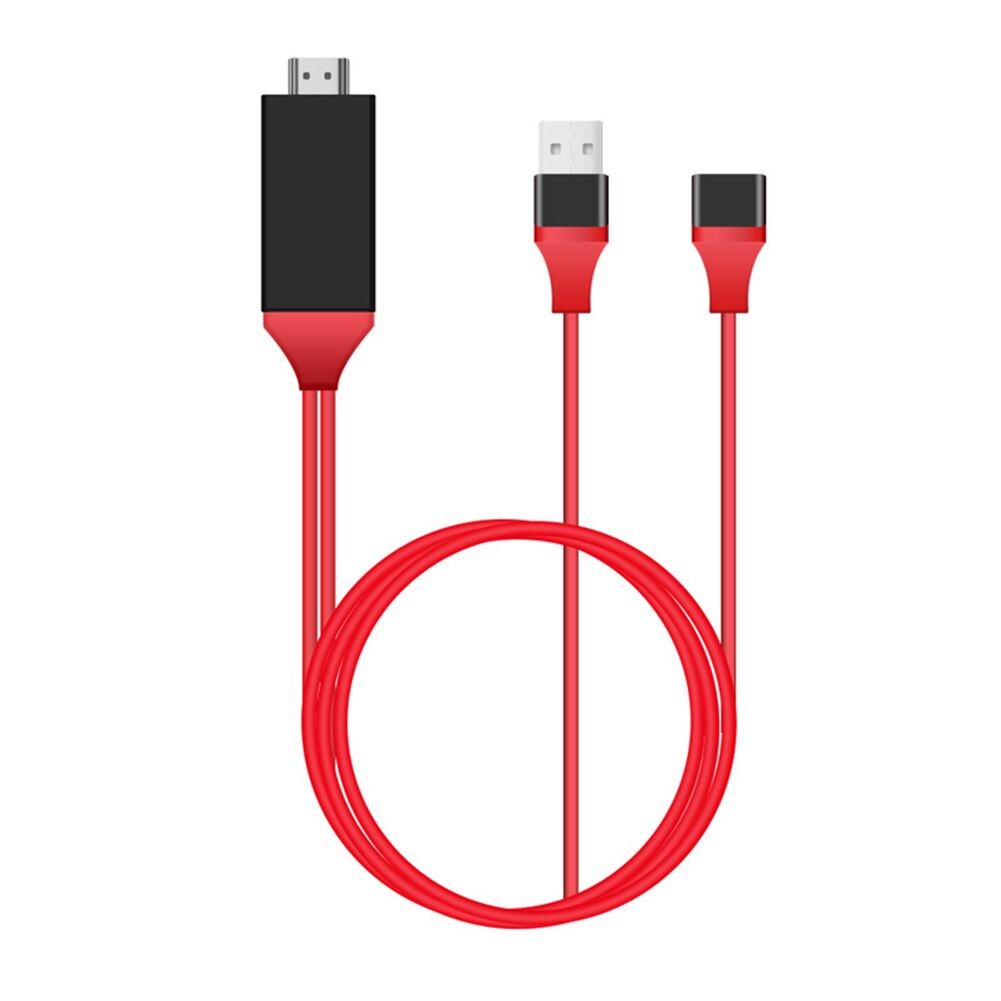 Adaptador AV HD de teléfono a TV, Cable de alta velocidad para tabletas, Cable HDMI, Cable 1080P, Accesorios inteligentes para IPhone 6 7 8 X