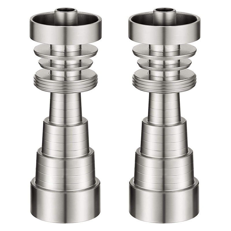 2 Pieces Titanium Wax Tool Stainless Steel Cap Wax Tool Universal 6 In 1 Metal Wax Tool Waterproof Rustproof Wax Carving