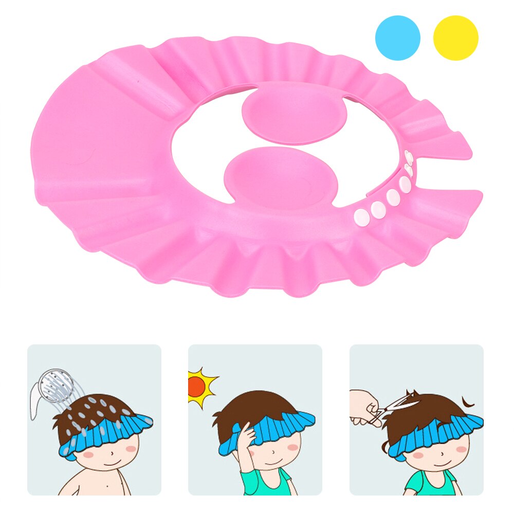 Bébé shampooing casquette lavage cheveux enfants bain visière chapeaux réglable bouclier étanche oreille Protection yeux enfants bonnet de douche chapeaux infantile