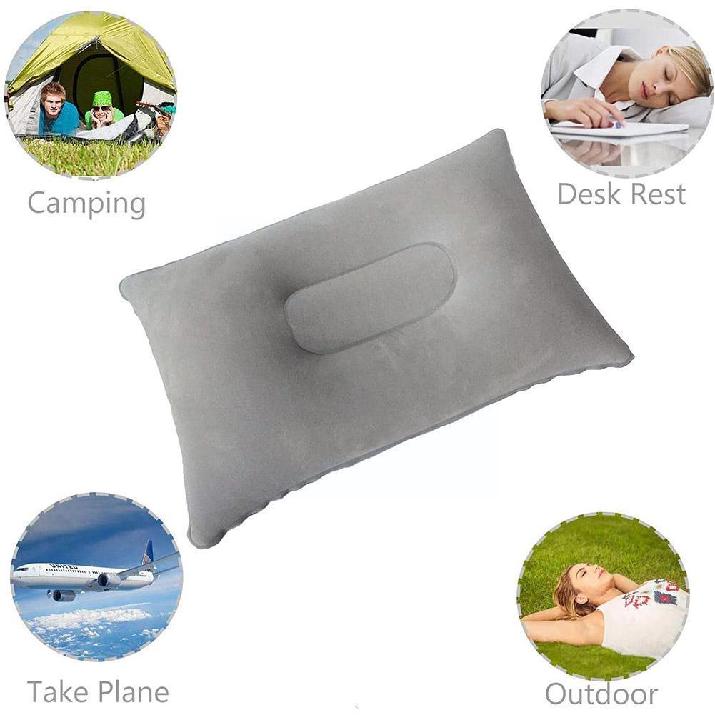 Outdoor Opblaasbaar Kussen Pvc Massaal Opblaasbare Outdoor Reizen Kussen En Zelfopblazende Kussen Hals Camping Taille Kussen