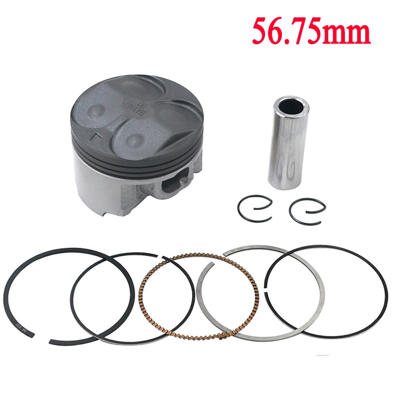 Kit de pistón y anillos para motocicleta YAMAHA FZR400RR SP 3TJ FZ400 4YR 3TJ-11631-00-00 STD ~ + 100 56mm 56,25mm 56,50mm 56,75mm 57mm: 1 Set 56.75mm