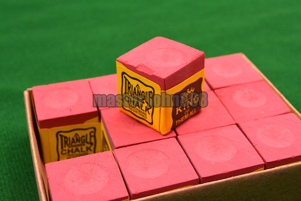 Licht Groen/Blauw/Rood/Grijs Pool Biljart Snooker Doos Van 12Pcs Cubes Krijt