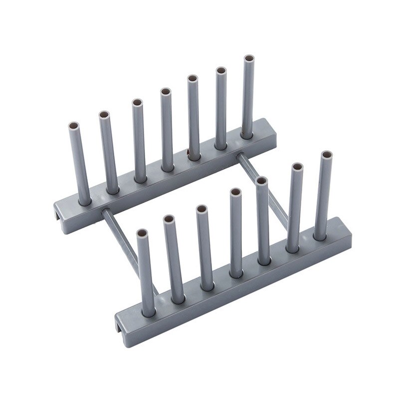 Fowecelt Dish Drainer Tray Kitchen Accessories Organizer and Storage Dish Drying Rack Plate Cups Stand Holder Shelf: Gray
