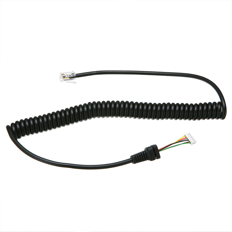 65cm Microphone Mic Cable for Yaesu MH-36B6J FT-100 FT-100D FT-90R FT-2600M FT-3000M Black Micro phone Cable