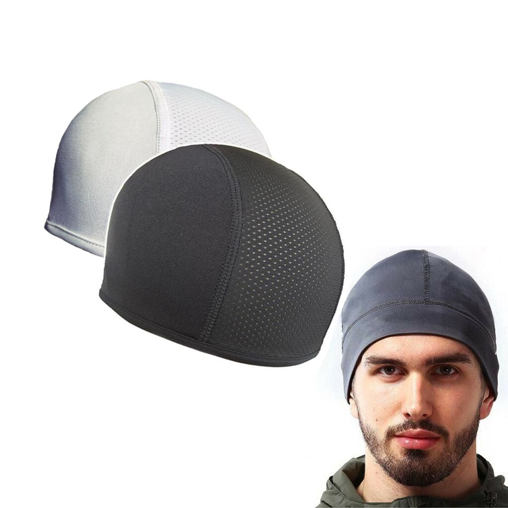 Skull Cap Cooling Quick Dry Soft Sports Wicking Cycling Running Breathable Beanie Hat Sweat-Absorbent for Man Woman