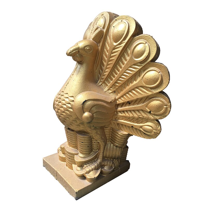 Dekorative Ebene Skulptur Beton Pfau Statue Formen