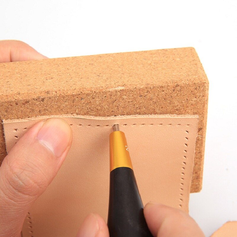 Cork Tiles, Cork Board, 100mm x 50mm x 20mm, Corkboard, Natural, Handmade DIY Leather Tools Through-hole Cork Mat Anti-sticking