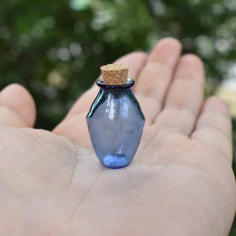 Mini bouteilles miniatures en verre, échelle 1:12, 2 pièces, bouteilles en liège, modèle de petit pot: BL