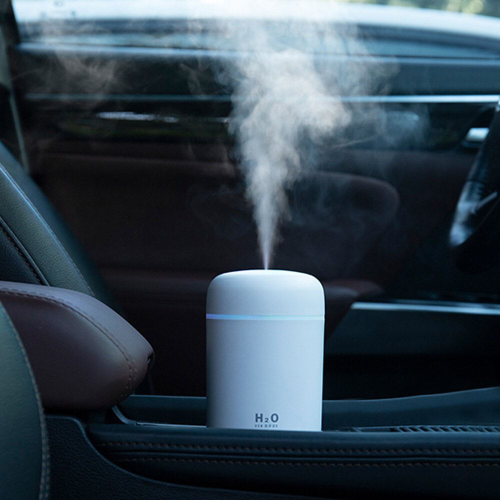 300ml Humidifier Colorful Cup Ultrasonic Cool Mist Mini Humidificador With LED Light Car Aromatherapy Aroma Diffuser