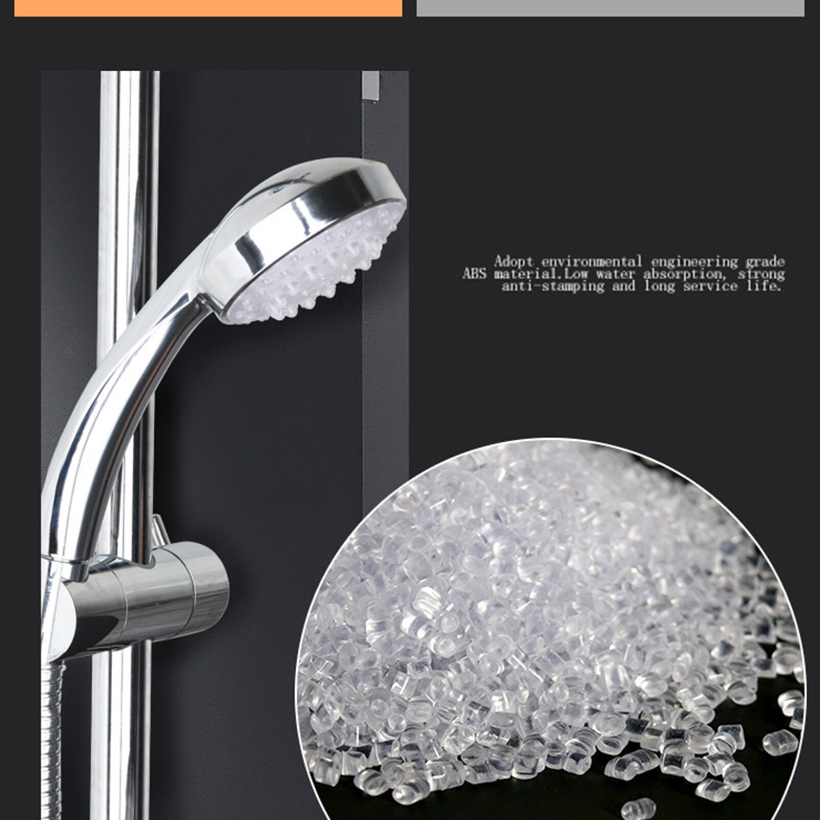 Luminous Handheld Home Bath Rainbow Changing LED Shower Head Bathroom Showerheads Temperature control 3 colors Bathroom Nozzle