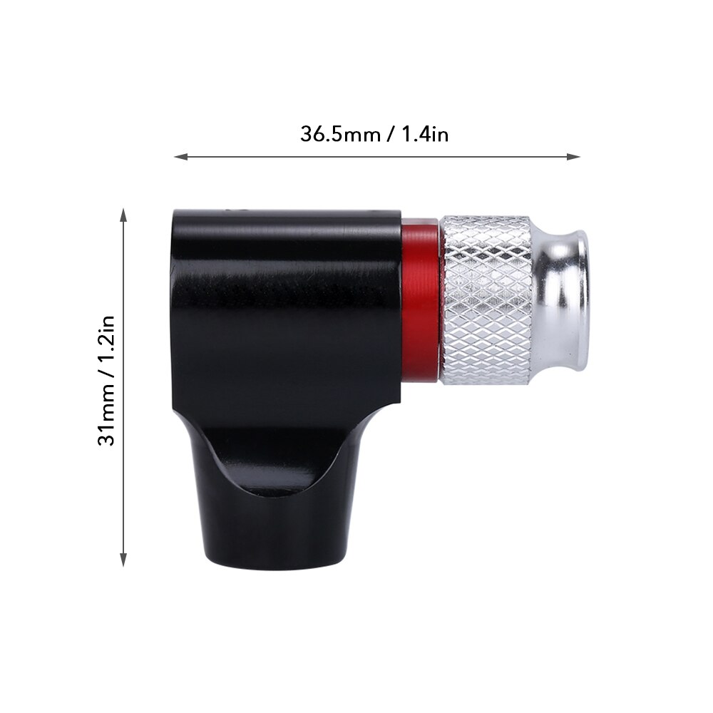 Mini pompe à vélo tête  co2 gonfleur d'air tête  co2 adaptateur de gonflage pour vélo vélo compatible avec valve presta et schrader