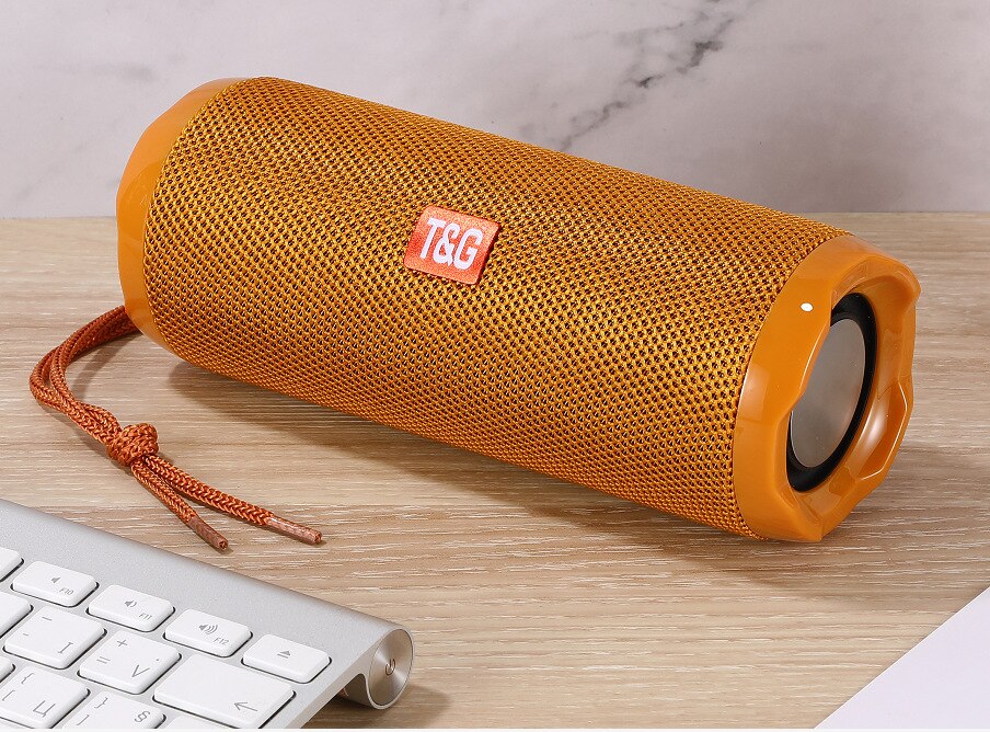 20W TG117 outdoor wireless portable bluetooth speaker, subwoofer waterproof speaker, music center, support USB, TF card caix: TG191 gold