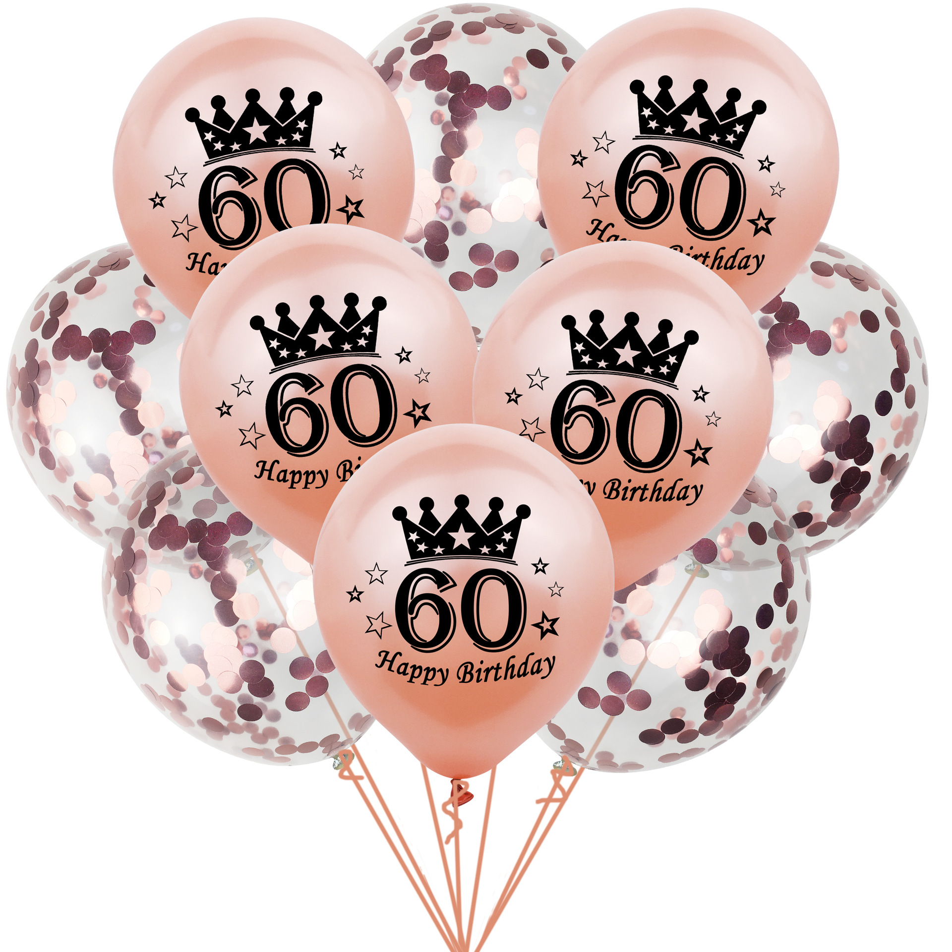 60e verjaardagsdecoratie voor vrouwen roségouden feestbanner Hangende Swirl verjaardagsborden Verjaardagsjerp voor vrouwen: plum