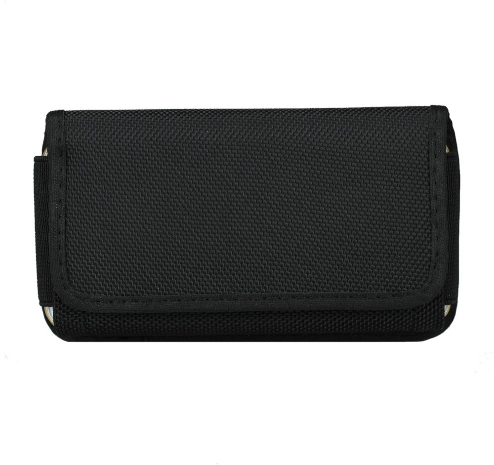 Fssobotlun, zwarte nylon horizontale holster heuptas telefoonhoesje voor gome  k1 4g lte 5.2 inch: Default Title