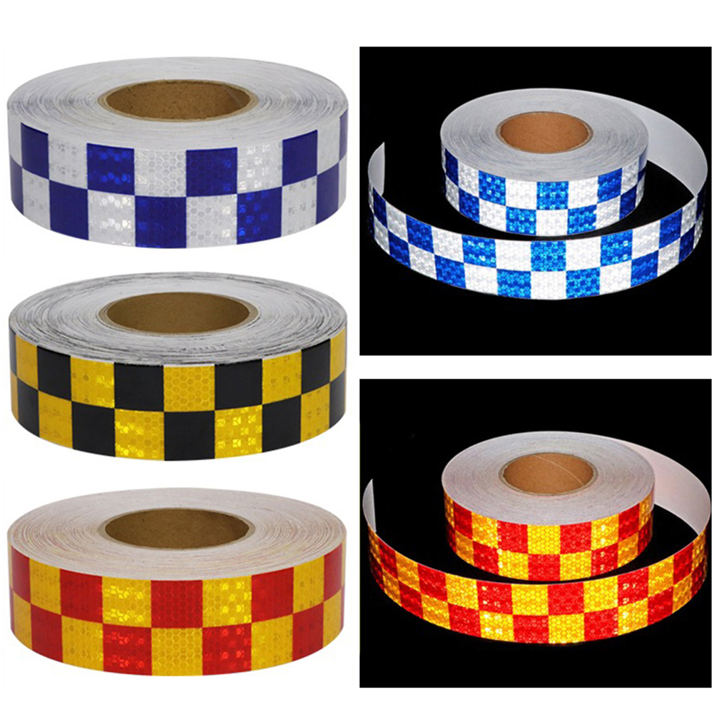 Auto veiligheidswaarschuwingstape reflecterende sticker fietsframe motorfiets fiets sticker decor reflecterende strips veiligheidsmarkering waarschuwingstape