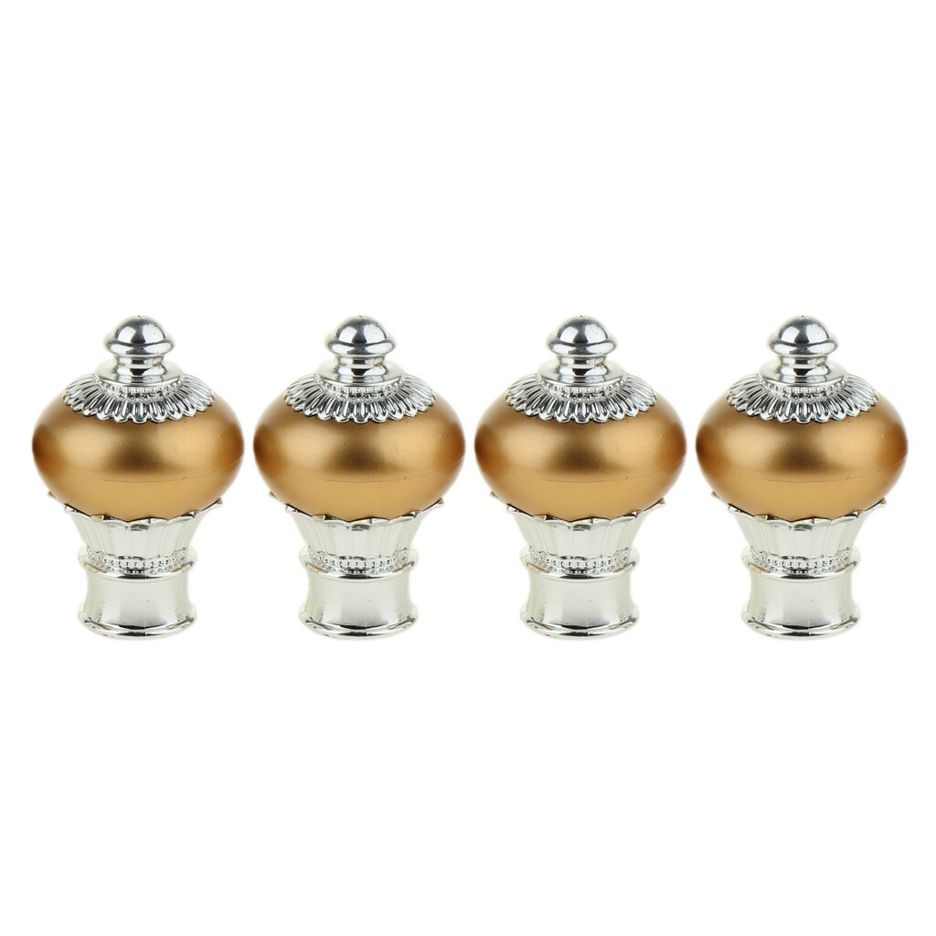 4 stk pakke gardinstangender dekorative gardinstenger finaler vindusgardin gardinstang endestykker dia . 28mm: Lyst måke stil 1