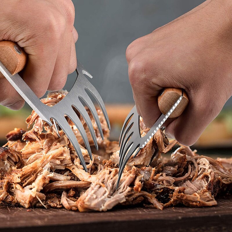 Meat Claws,Heat-Resistant Barbecue Bear Claws for Chopped Meat, Bear Claws for Handling Large Pieces of Food (2 Pcs)