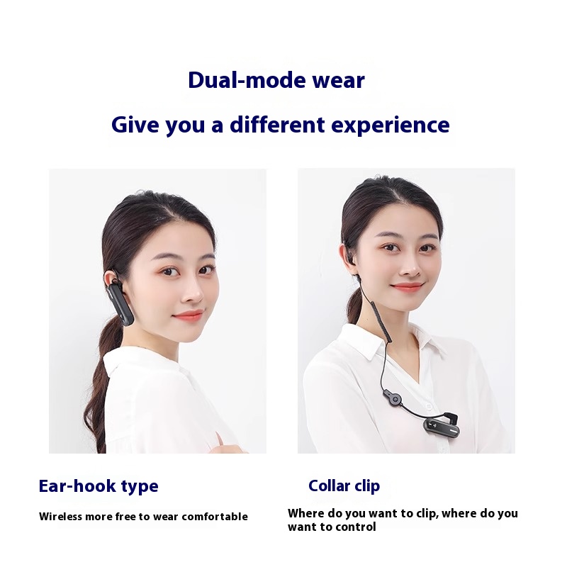 KAMAI Mini Walkie Talkie Transceiver Ear Hook Two Way Radio Ear hanging Charging USB handheld wireless TYPC C headphones
