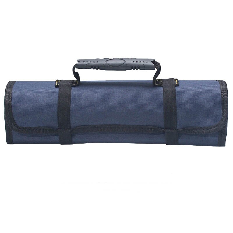 ZK30 Vouwen Roll Zakken Voor Tool Multifunctionele Tool Zakken Praktische Handgrepen Oxford Canvas Beitel Tool Instrument Case: Blauw