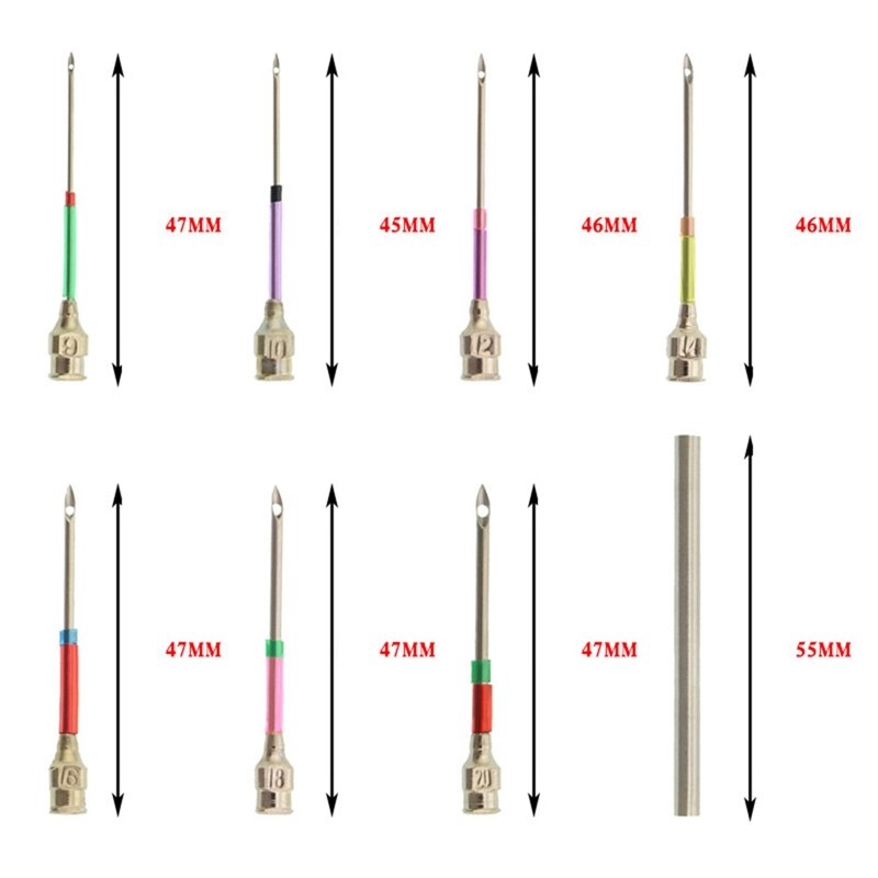 Para bordado de Metal punzón aguja hecha a mano para DIY bordado Cruz Stich costura conjunto de herramientas con tubo