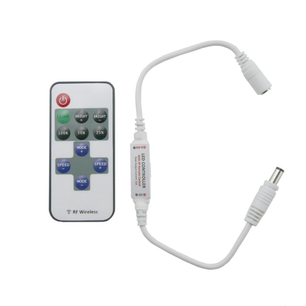 DIY LED U-Home 11key Wireless RF Remote Controller LED Strip Light Dimmer for Single Color LED Strip SMD5630/3528/5050/2835