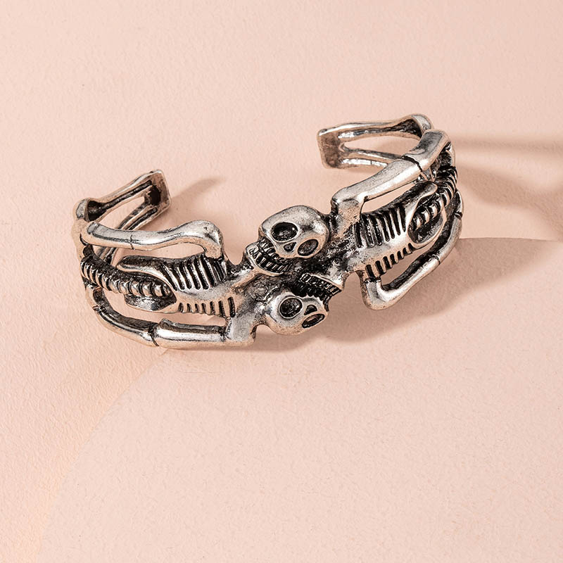 Adjustable Human Skeleton Bracelet Skull Jewelry