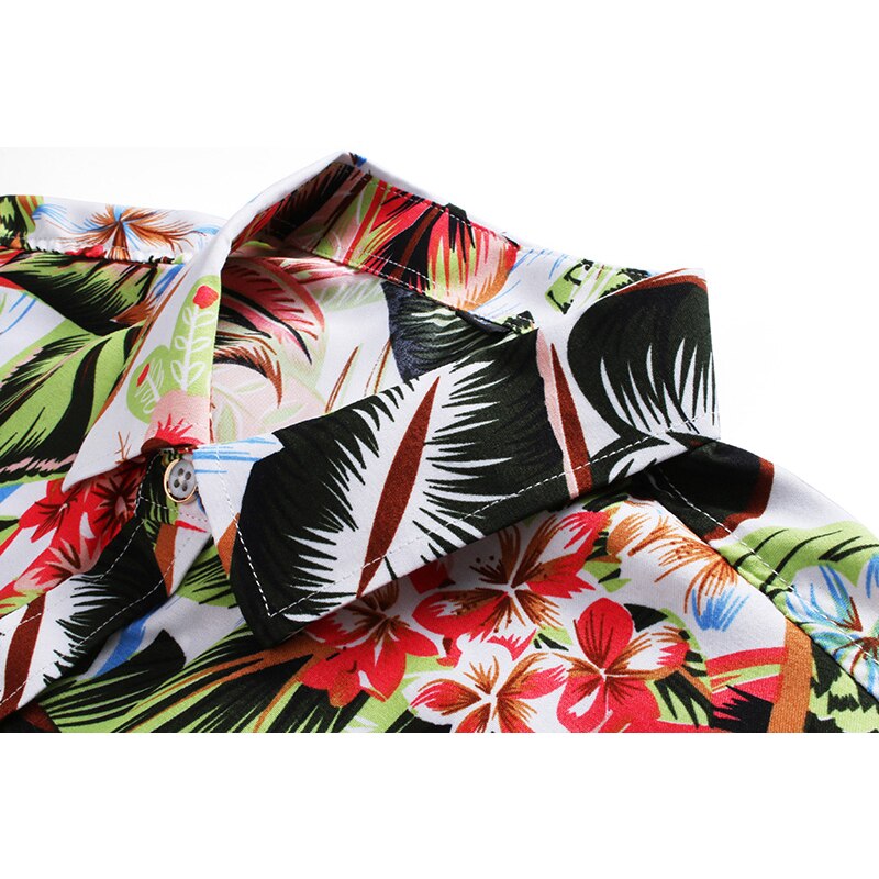 LIFENWENNA – chemise hawaïenne à manches courtes pour hommes, nouvelle , personnalité imprimée, plage, fleurs, été