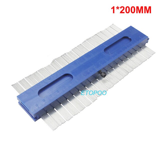 Metal Contour Gauge 125mm 150mm Profile Tiling Laminate Tiles Carpet Radian gauge Duplicator Gauges Contour Gauge Duplicator: 1x200mm