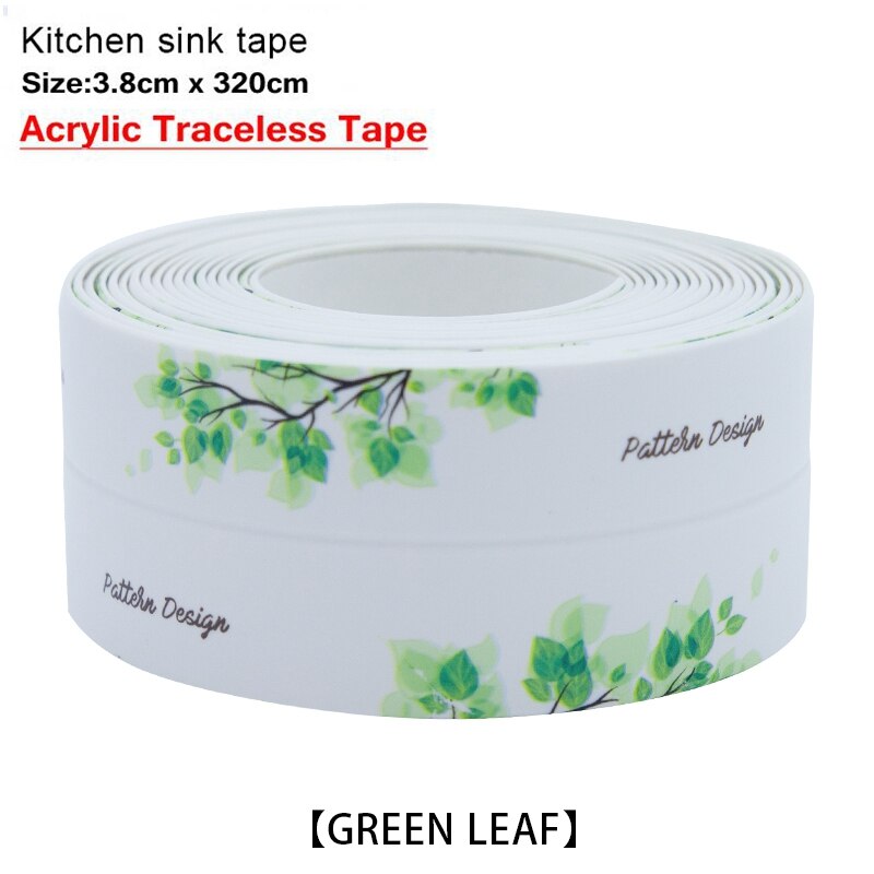 Pvc Zelfklevende Badkamer Tape Stickers Douche Wastafel Bad Afdichtstrip Tape Pvc Waterdicht Muursticker Voor Badkamer Keuken: Acrylic 3.2m lvye