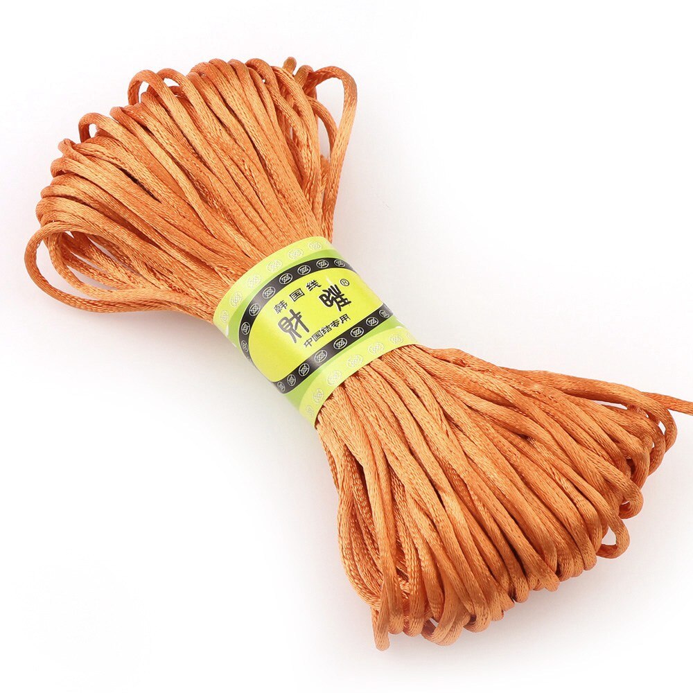 20 M/lot tressé macramé soie macramé corde fil fil fil 2mm bricolage noeud chinois Satin Nylon Bracelets faire des résultats perles: 5