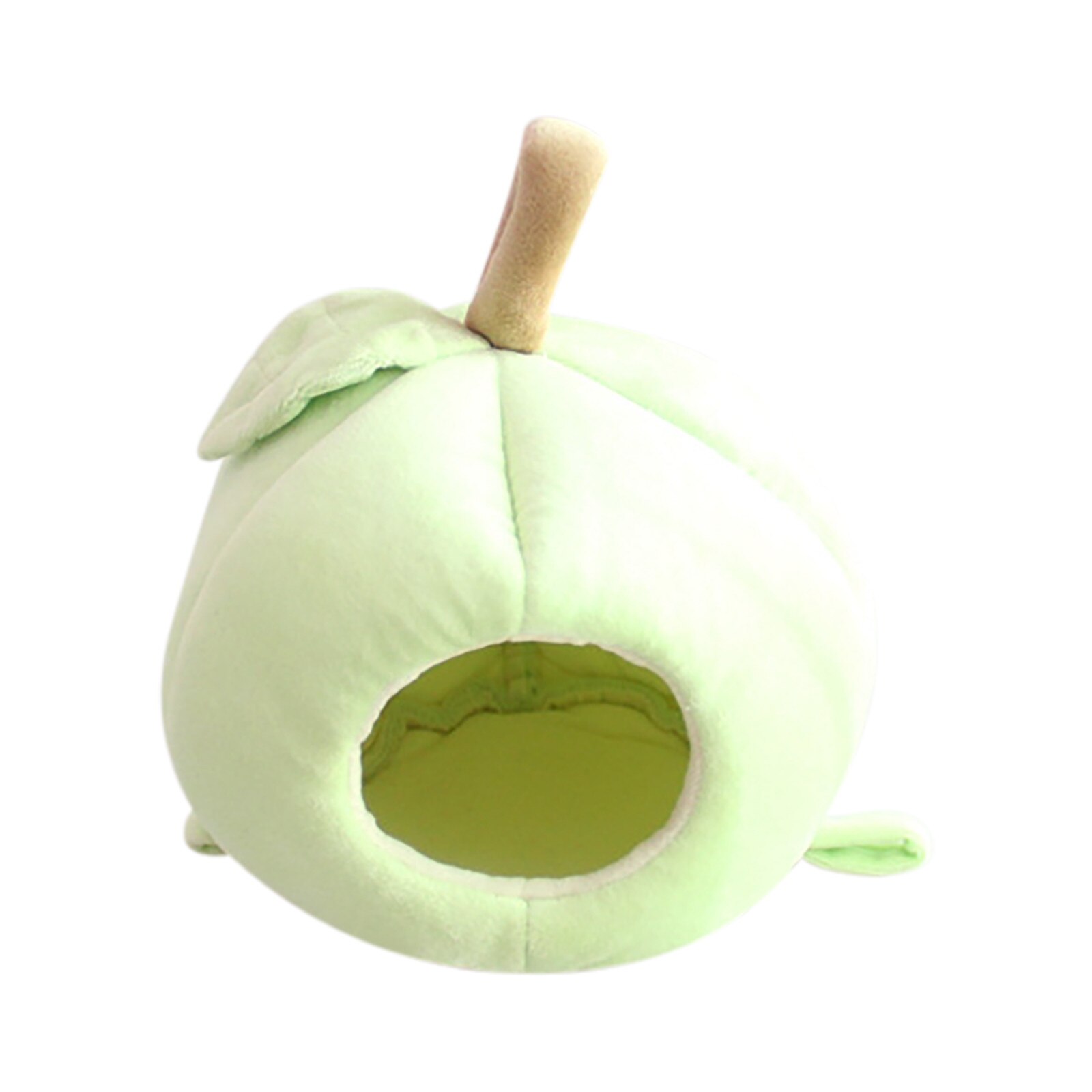 Casa de fruta para hámster, casa de cueva para ratones, mascotas, Durazno, con cama, alfombrilla para ratón, tienda de refugio: 2