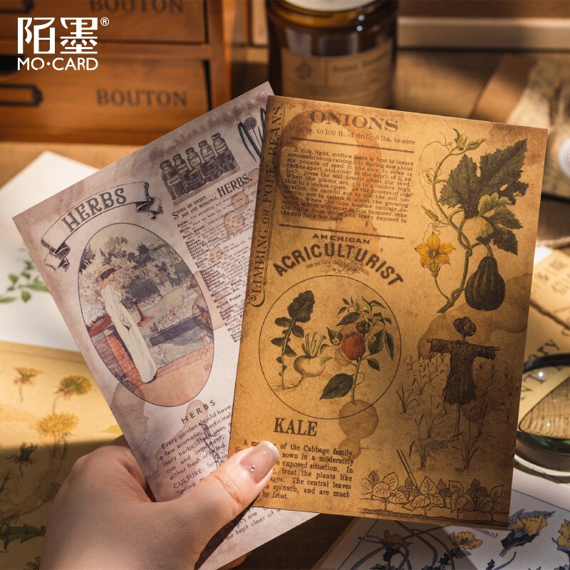 20pcs Junk Journal Vintage Diy Material Paper Coffee Series Scrapbook Card Making Diary Diy Kraft Paper Retro Writing Paper Card
