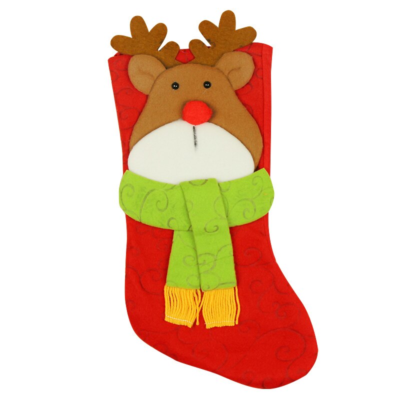 Activiteitenbenodigdheden accessoires rollenspel leuke kerstsokken verschillende kleuren en patronen hangend aan de muur: Gdw -001-c / 10 stuks
