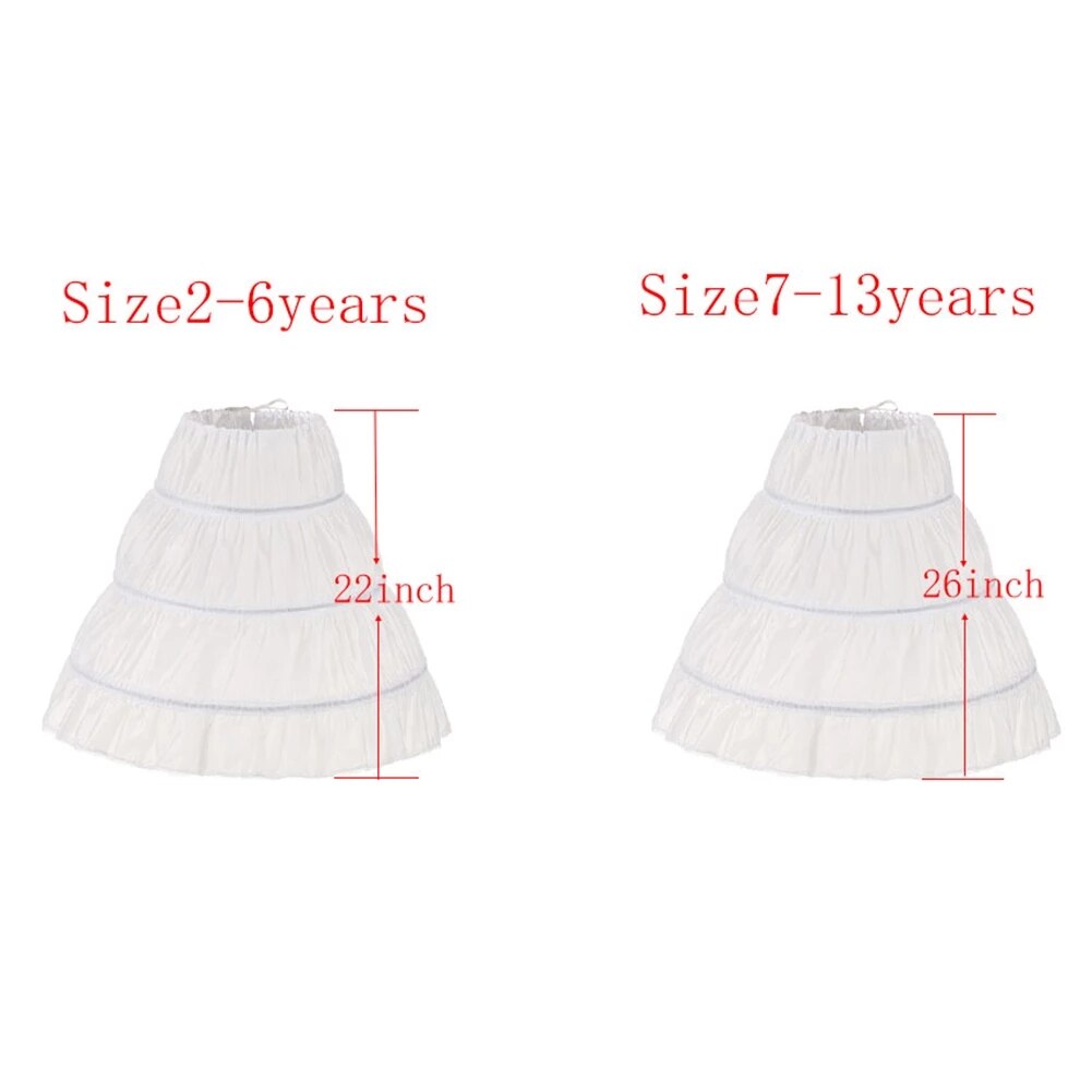 Petticoat Child Kids White Layered