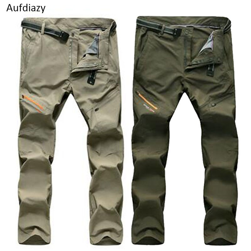 Aufdiazy heren lente zomer snel drogende wandelbroek heren outdoor sport dunne ademende broek fiets visbroek  jm032