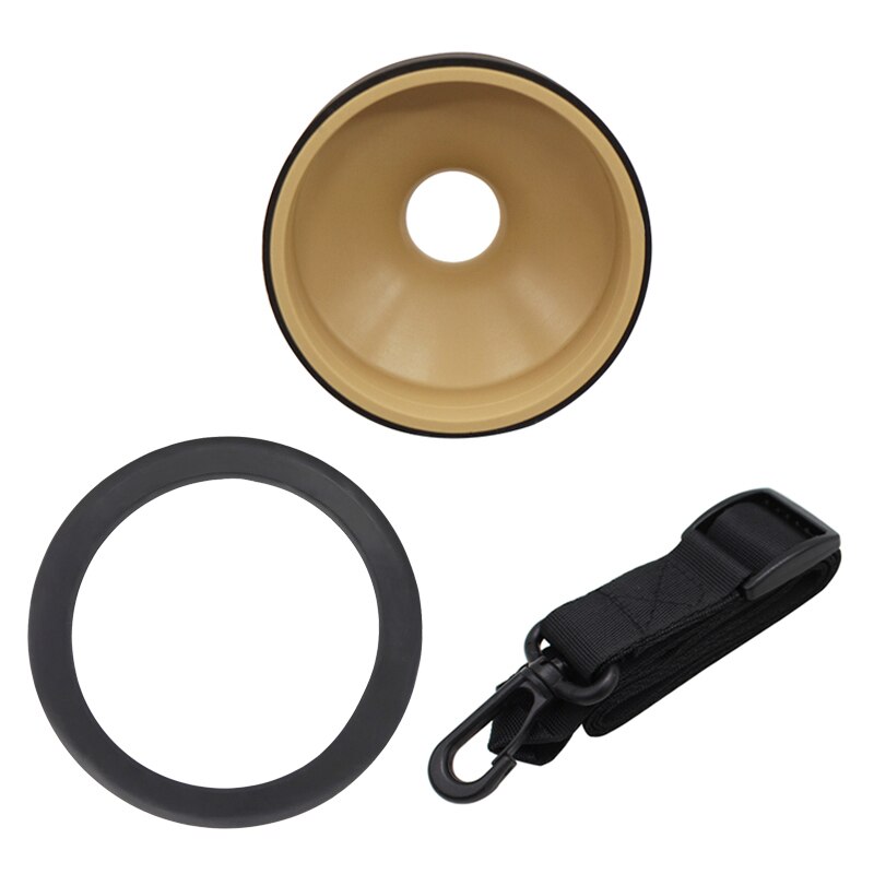 3Pc/Set Saxophone Accessories Set-Saxophone Neck Strap + ABS Mute + Mute Ring Damper Protector for Alto / Tenor / Soprano Sax