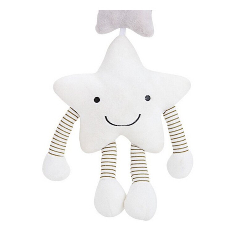 Carillon di vento Appeso Canto Passeggino Del bambino Caldo Letto Appeso Sonaglio Bianco stella Letto Musica Appeso Campana della base di Accompagnare Giocattolo per appena nato